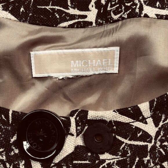 Michael Kors 100% LINEN big button jacket - Picture 3 of 6